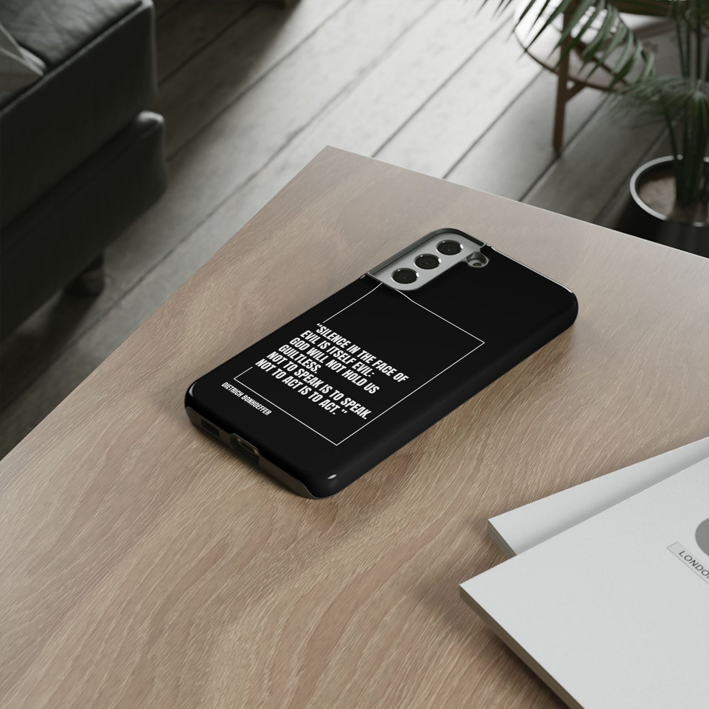Dietrich Bonhoeffer quote tough phone case