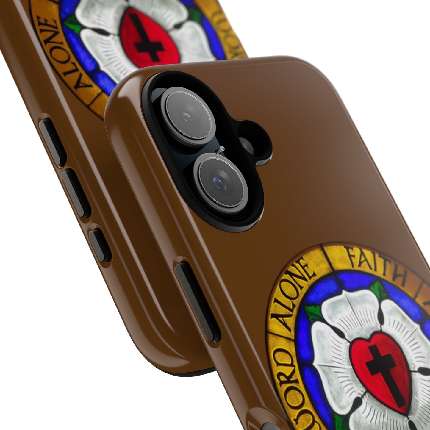Brown Luther Rose Tough Phone Case