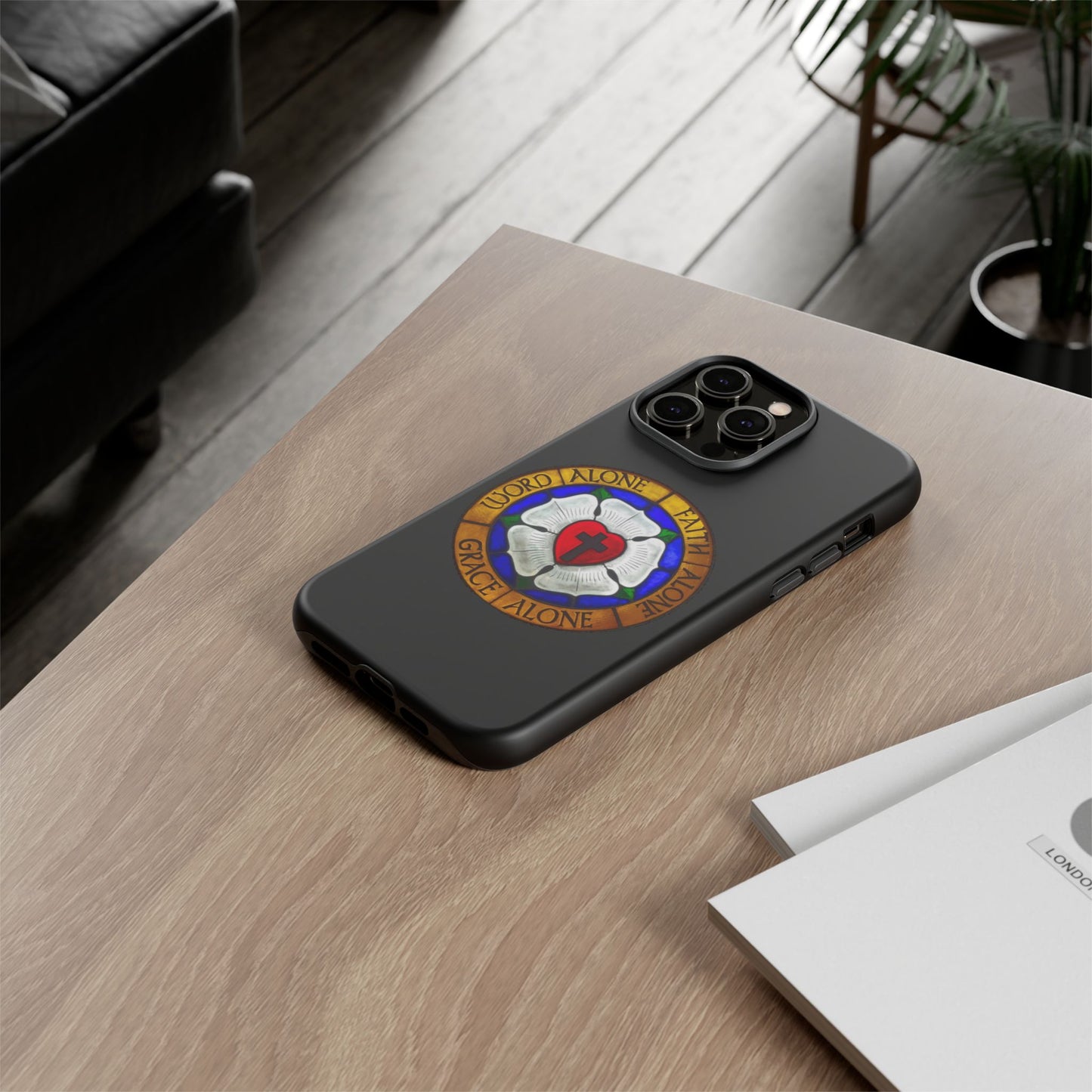 Luther Rose Black Tough Phone Case