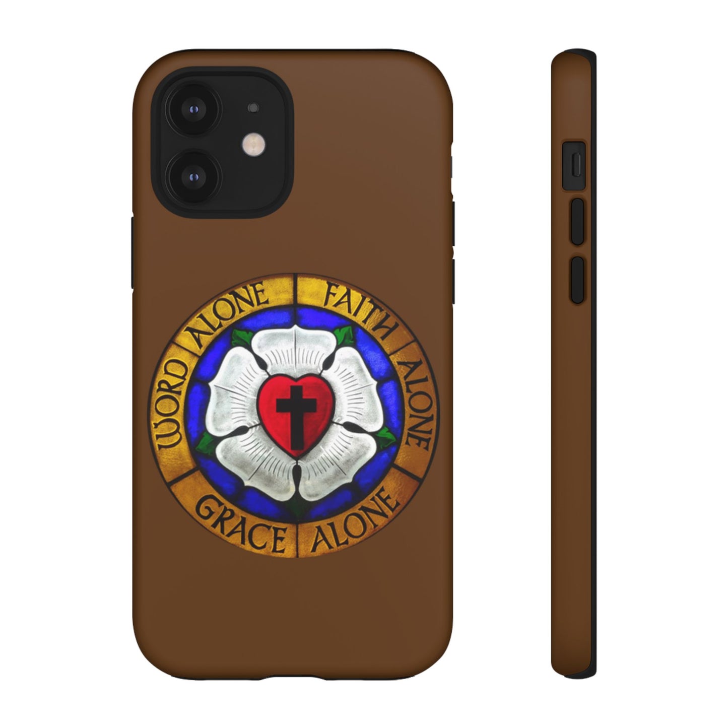 Brown Luther Rose Tough Phone Case