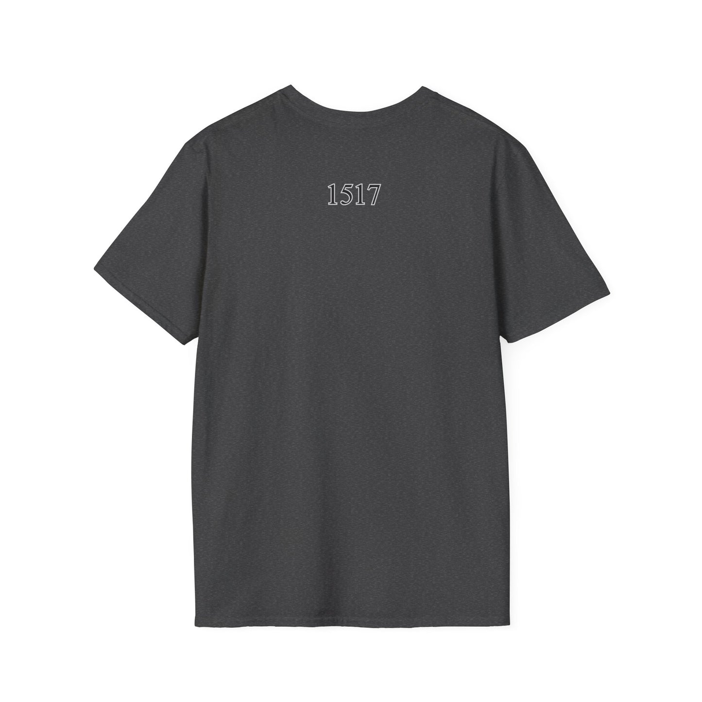 Luther rose  T-Shirt, Unisex Softstyle Tee, Grace Alone Shirt