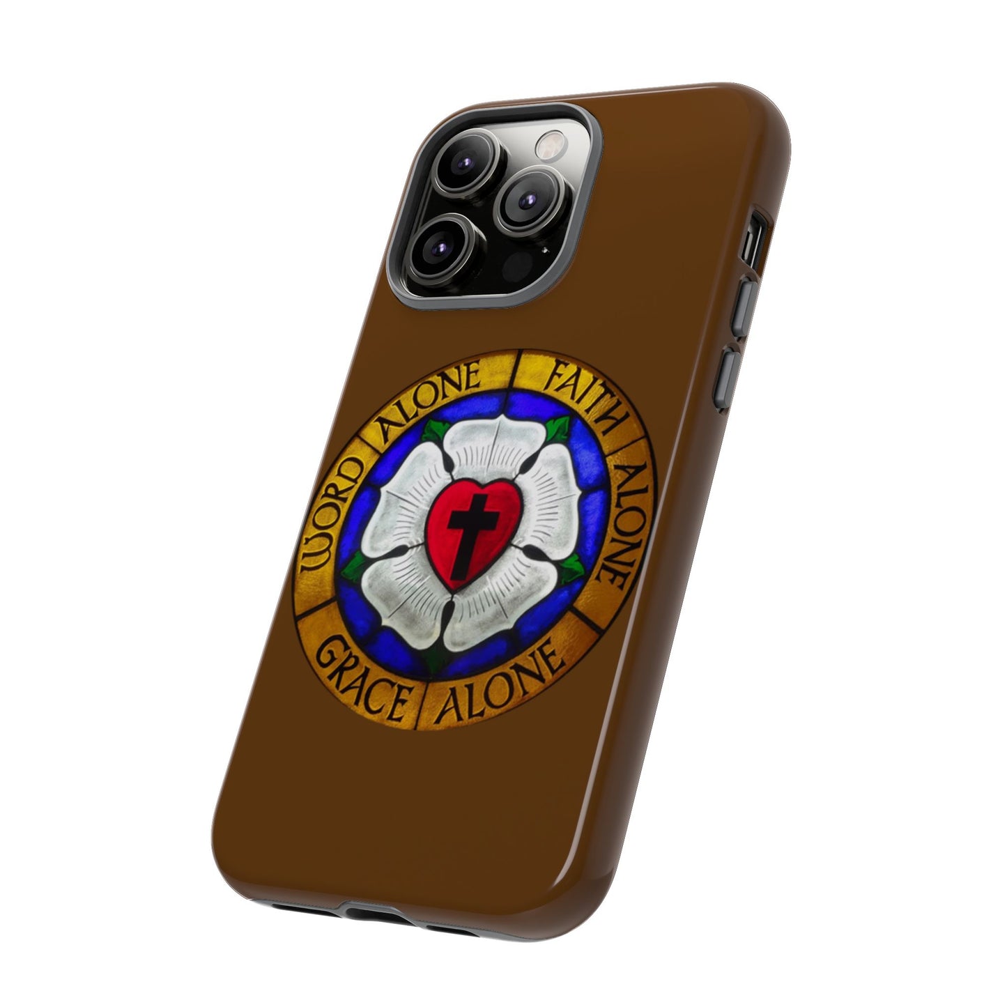 Brown Luther Rose Tough Phone Case