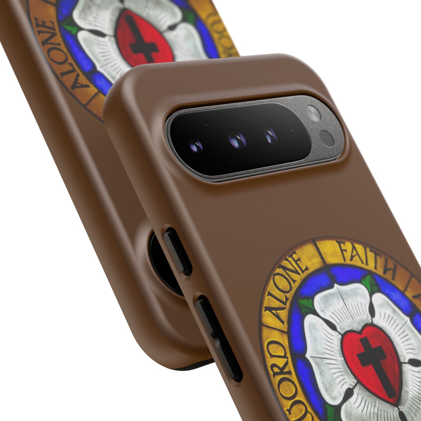 Brown Luther Rose Tough Phone Case