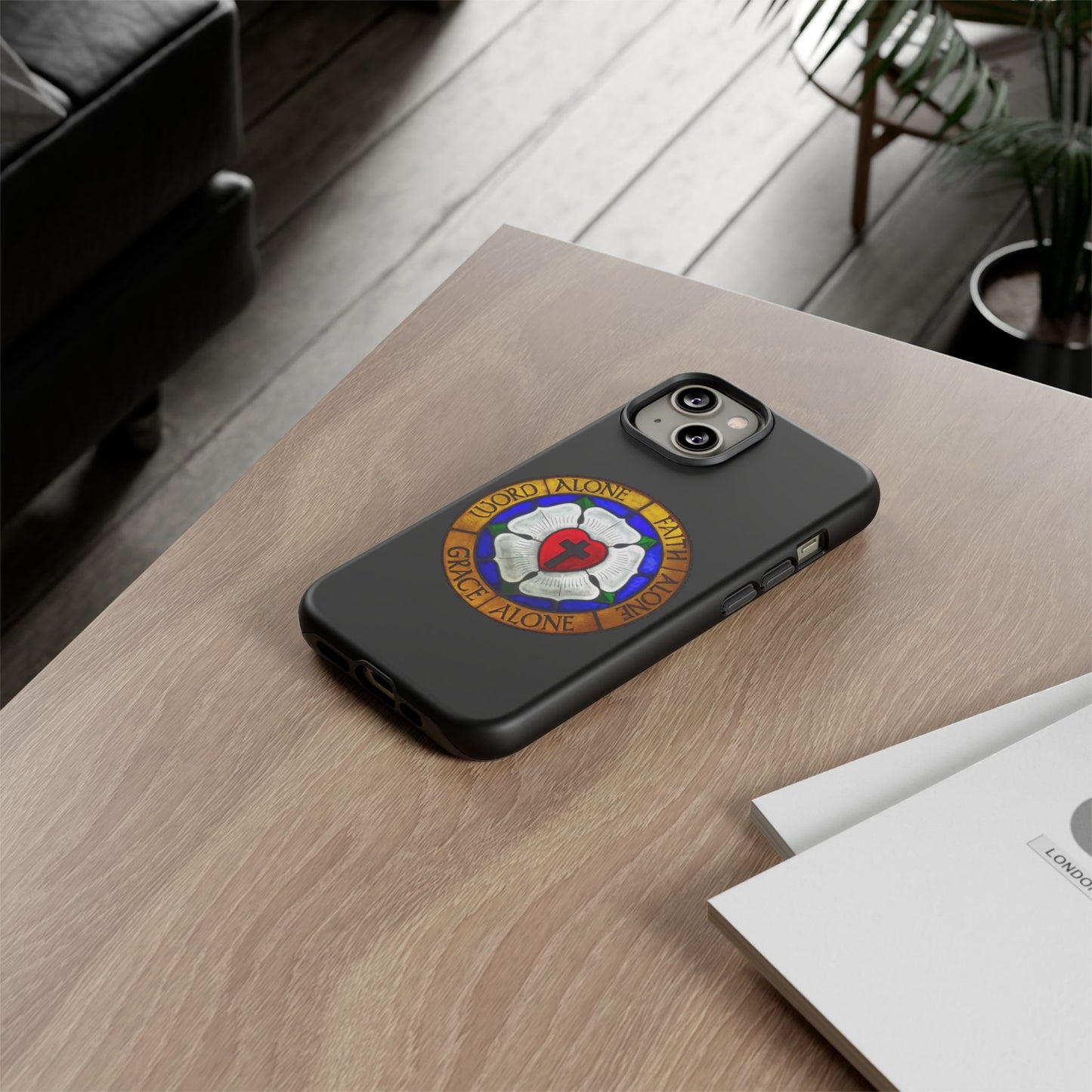 Luther Rose Black Tough Phone Case
