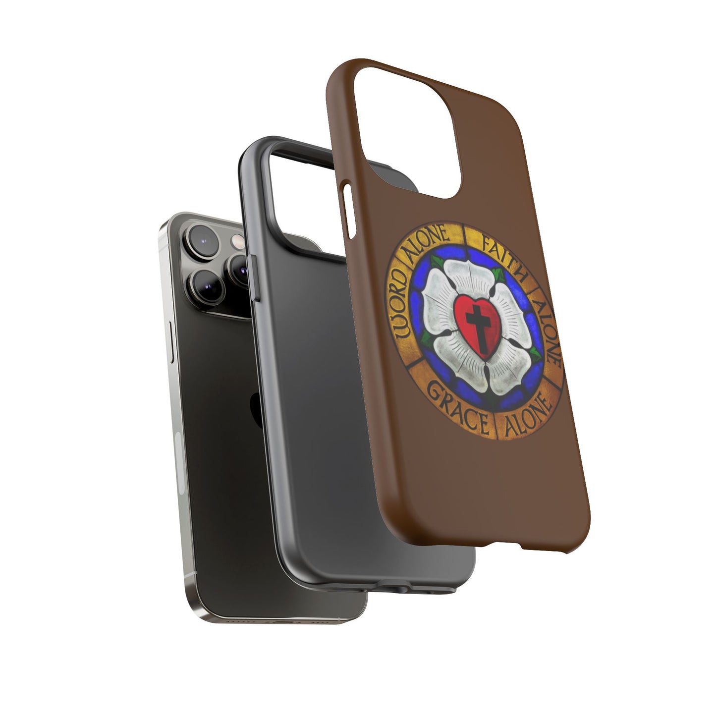 Brown Luther Rose Tough Phone Case