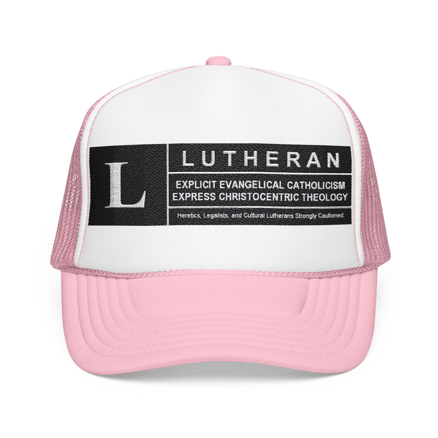 Lutheran description Embroidered Foam Trucker Hat