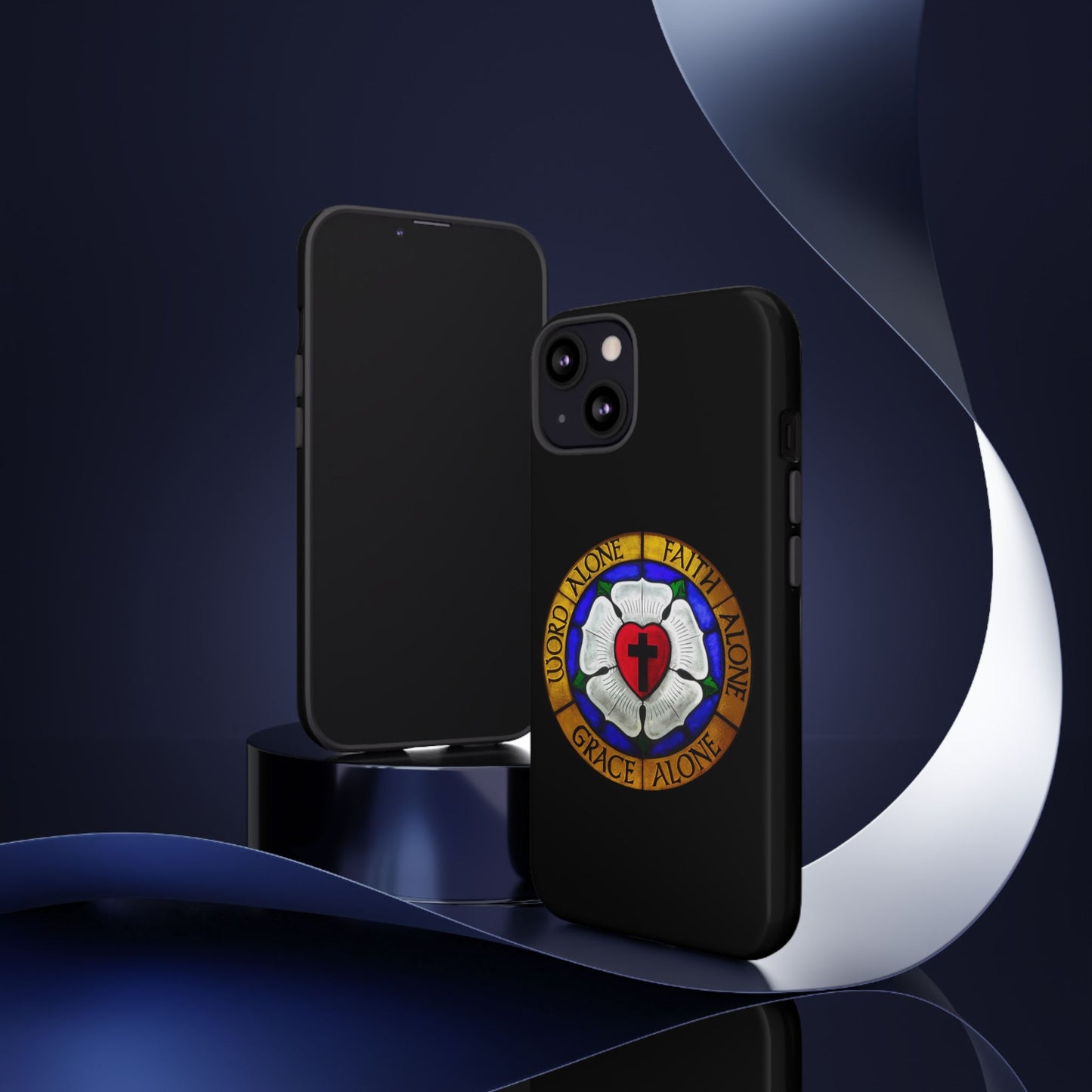 Luther Rose Black Tough Phone Case