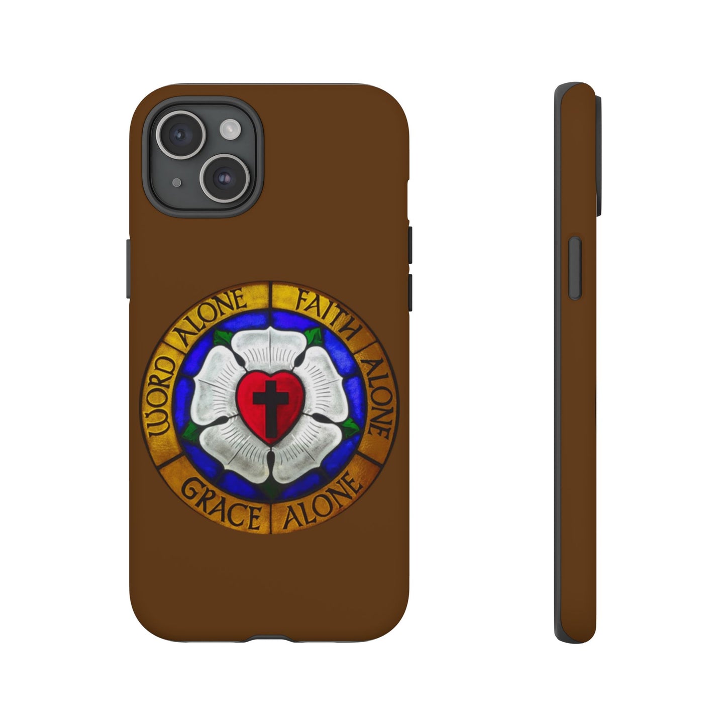 Brown Luther Rose Tough Phone Case