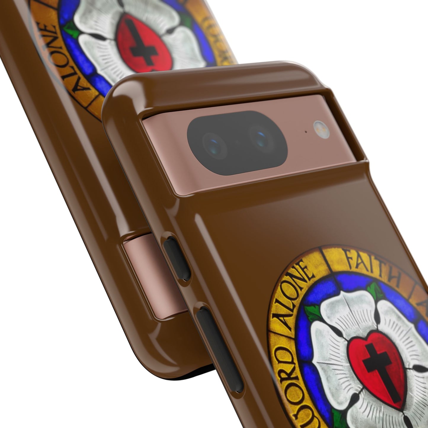 Brown Luther Rose Tough Phone Case