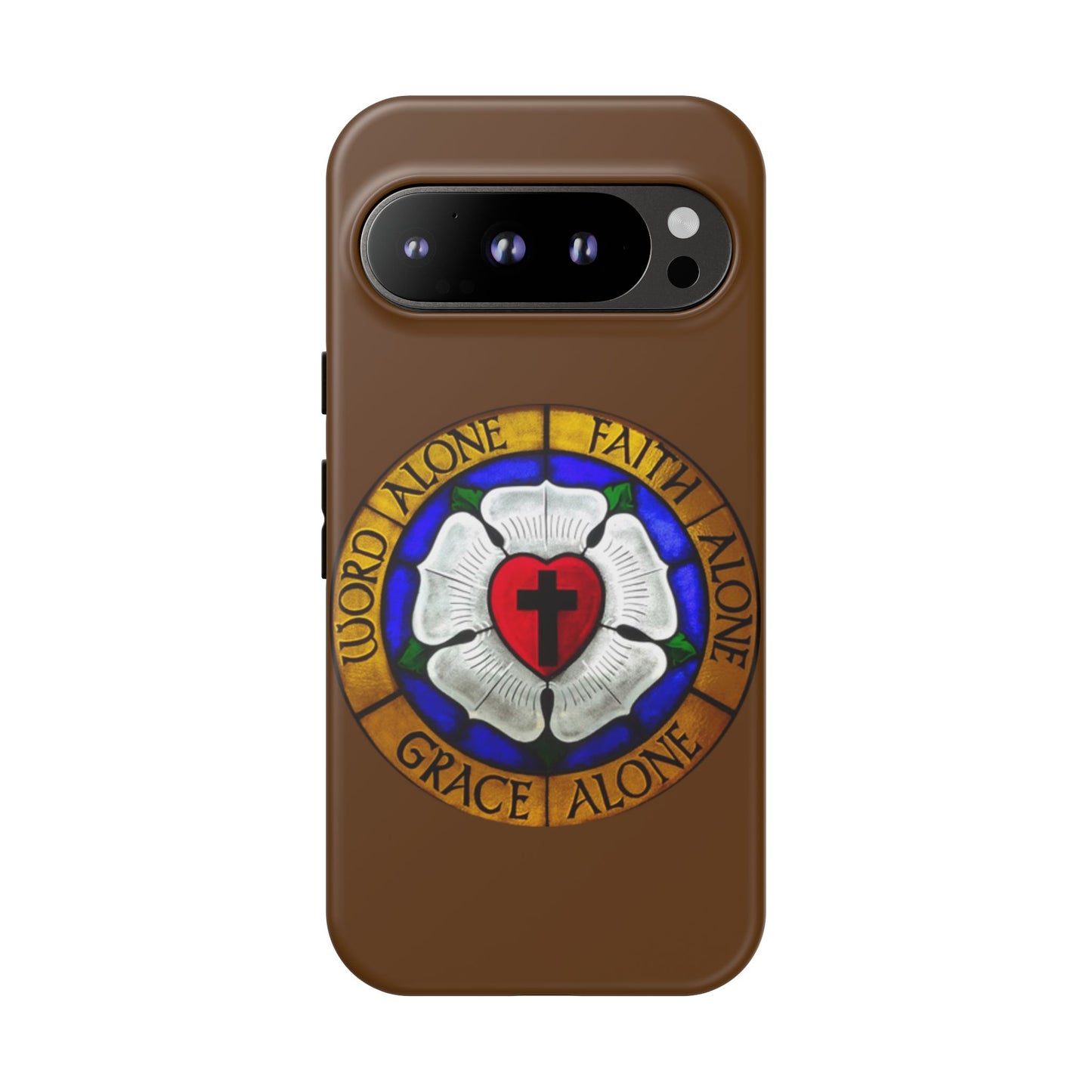 Brown Luther Rose Tough Phone Case