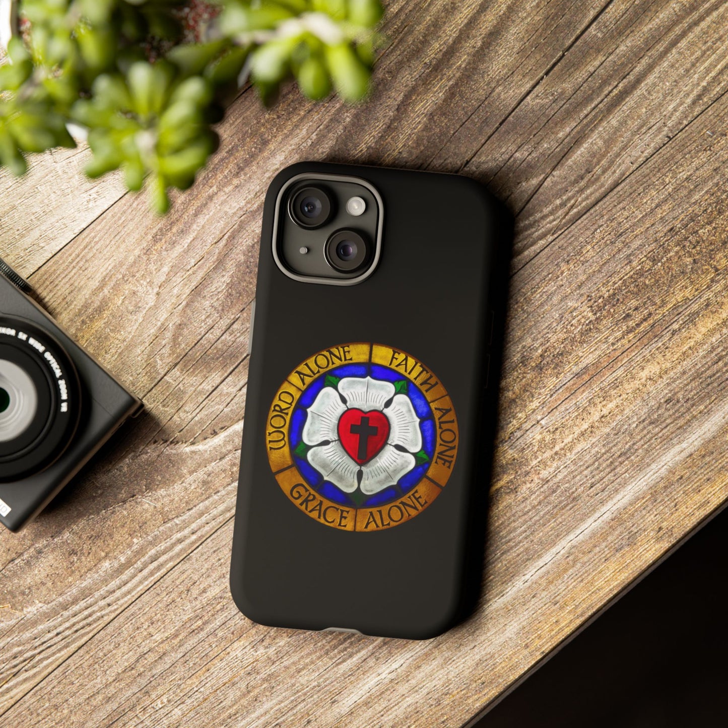 Luther Rose Black Tough Phone Case