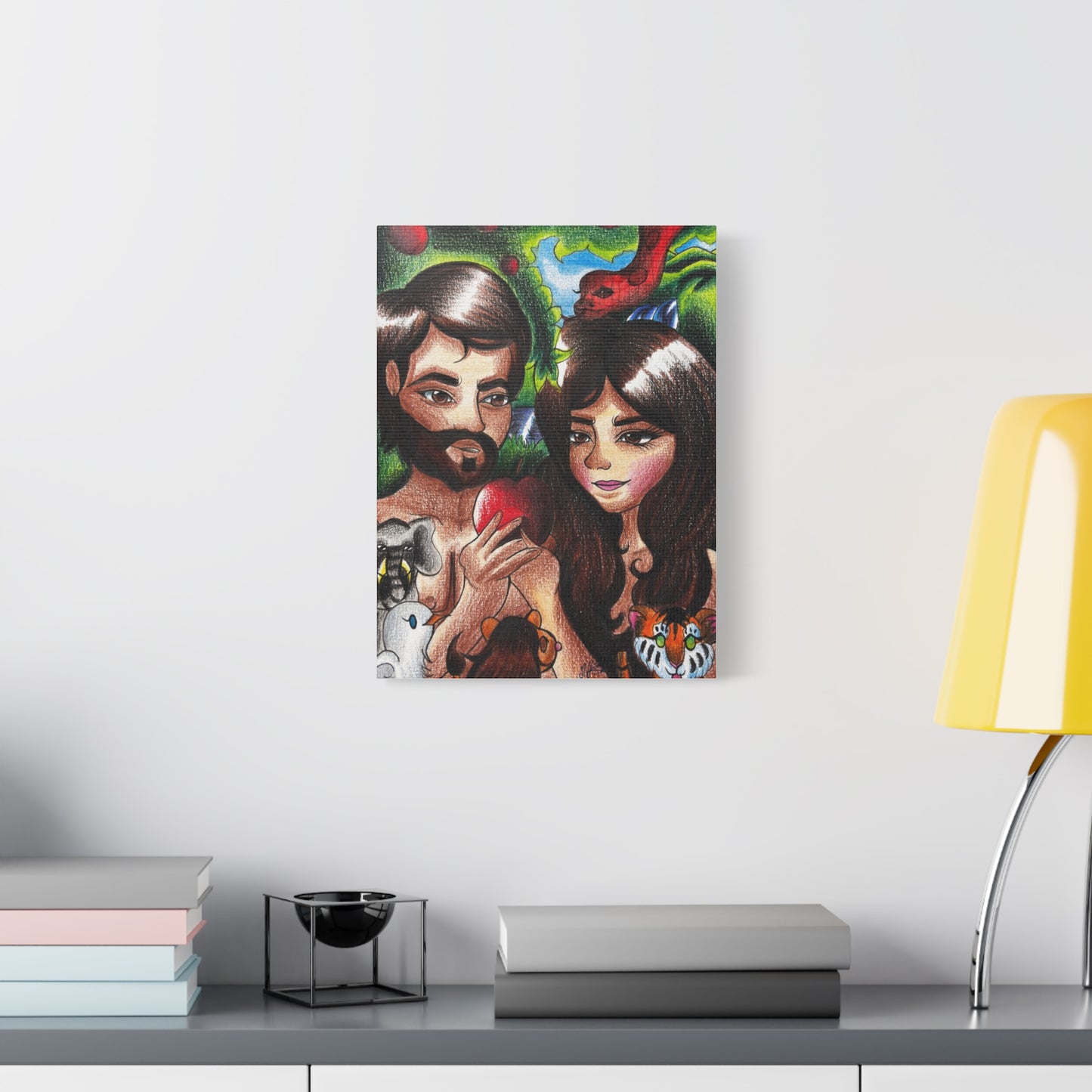 Adam and Eve, Wall Art Canva by Artist Mara Anna Smite