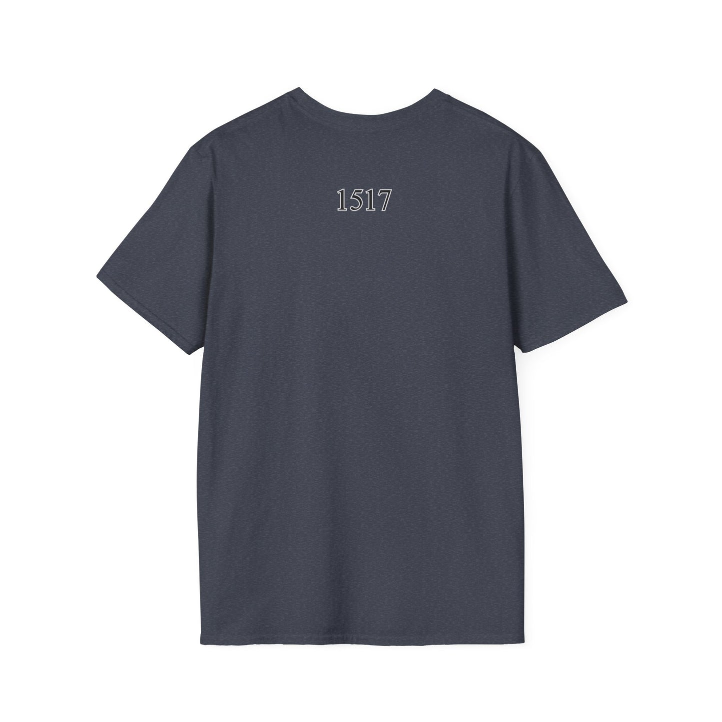 Luther rose  T-Shirt, Unisex Softstyle Tee, Grace Alone Shirt