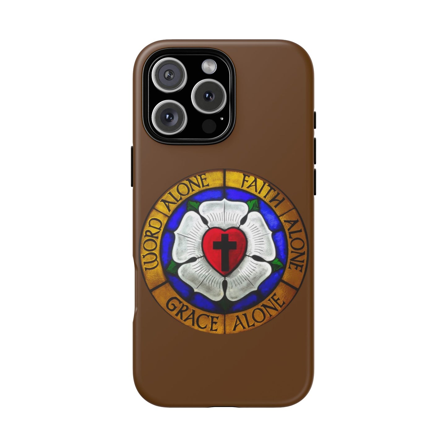 Brown Luther Rose Tough Phone Case
