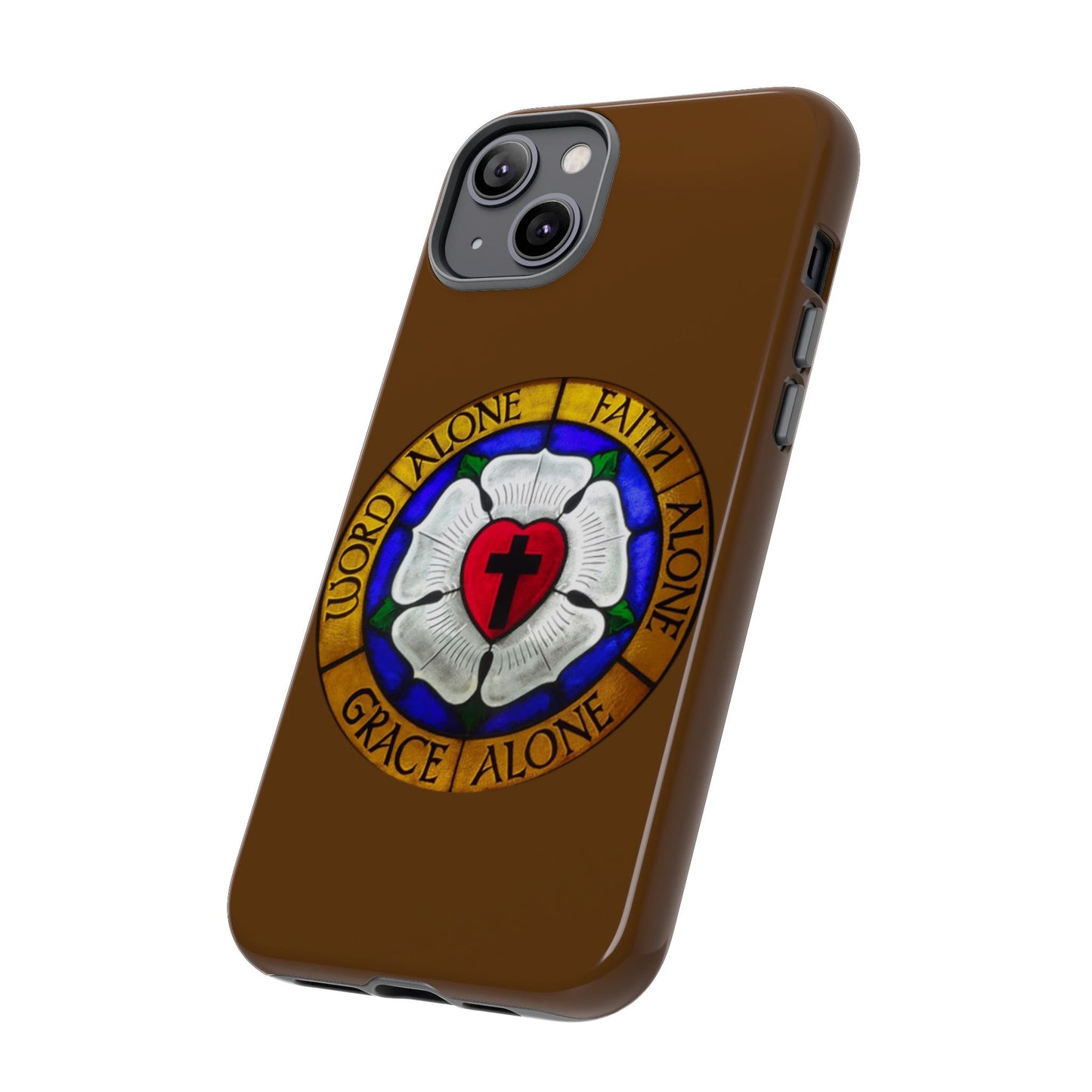 Brown Luther Rose Tough Phone Case