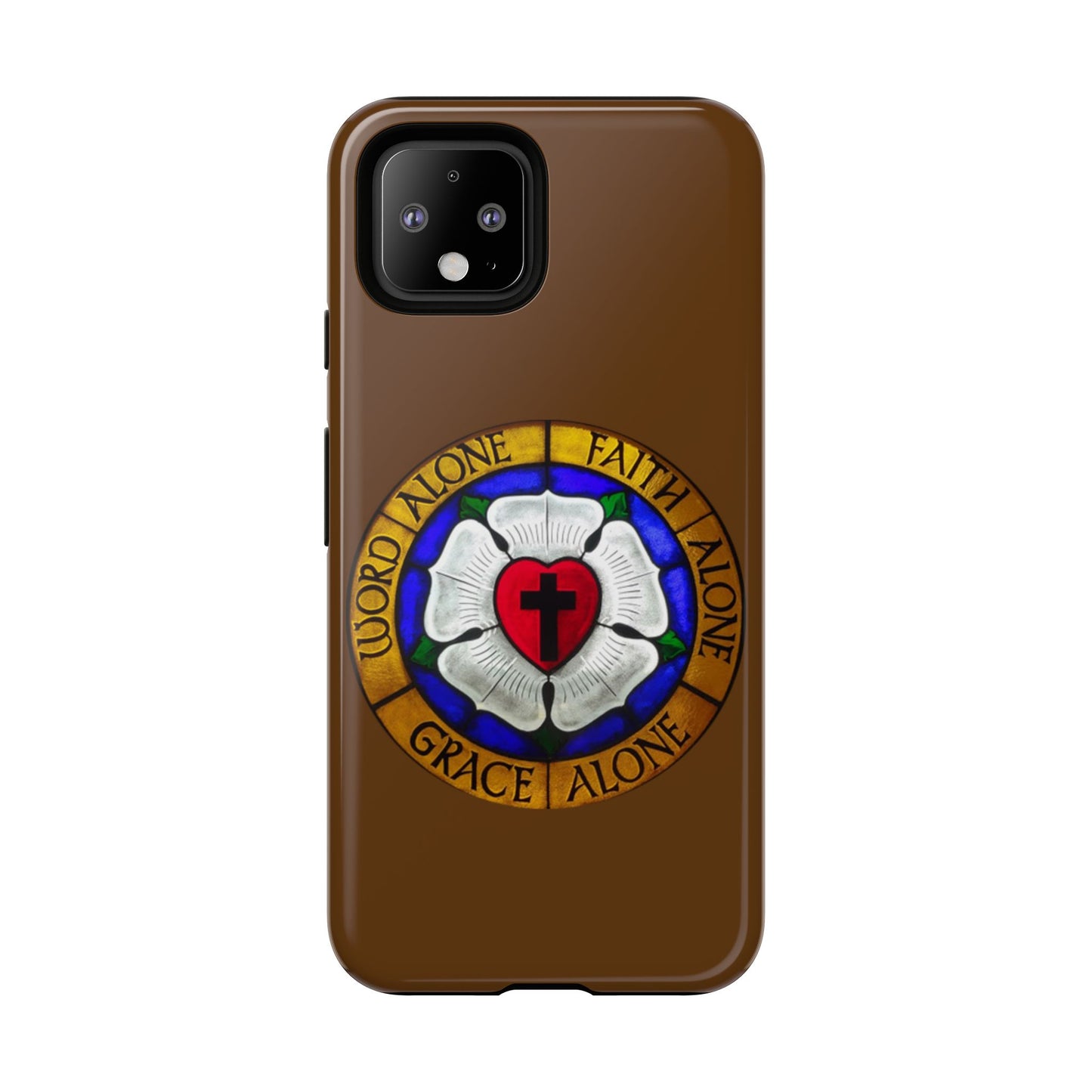 Brown Luther Rose Tough Phone Case