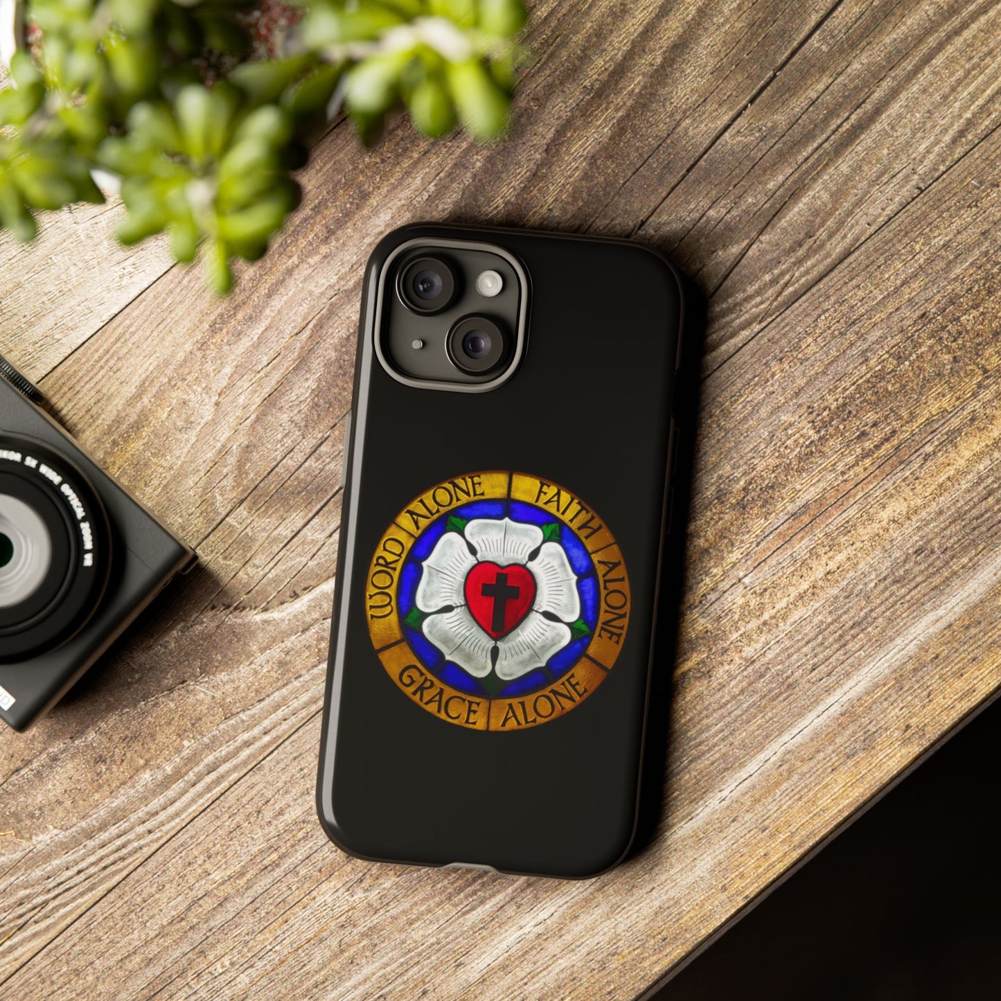 Luther Rose Black Tough Phone Case