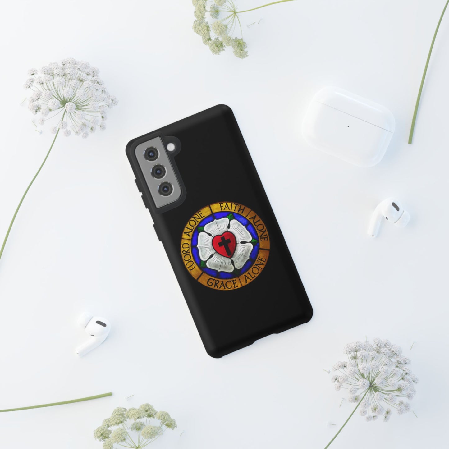 Luther Rose Black Tough Phone Case