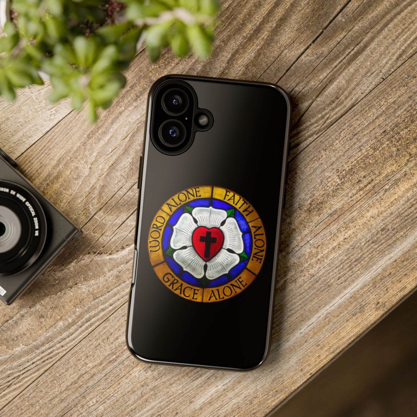 Luther Rose Black Tough Phone Case