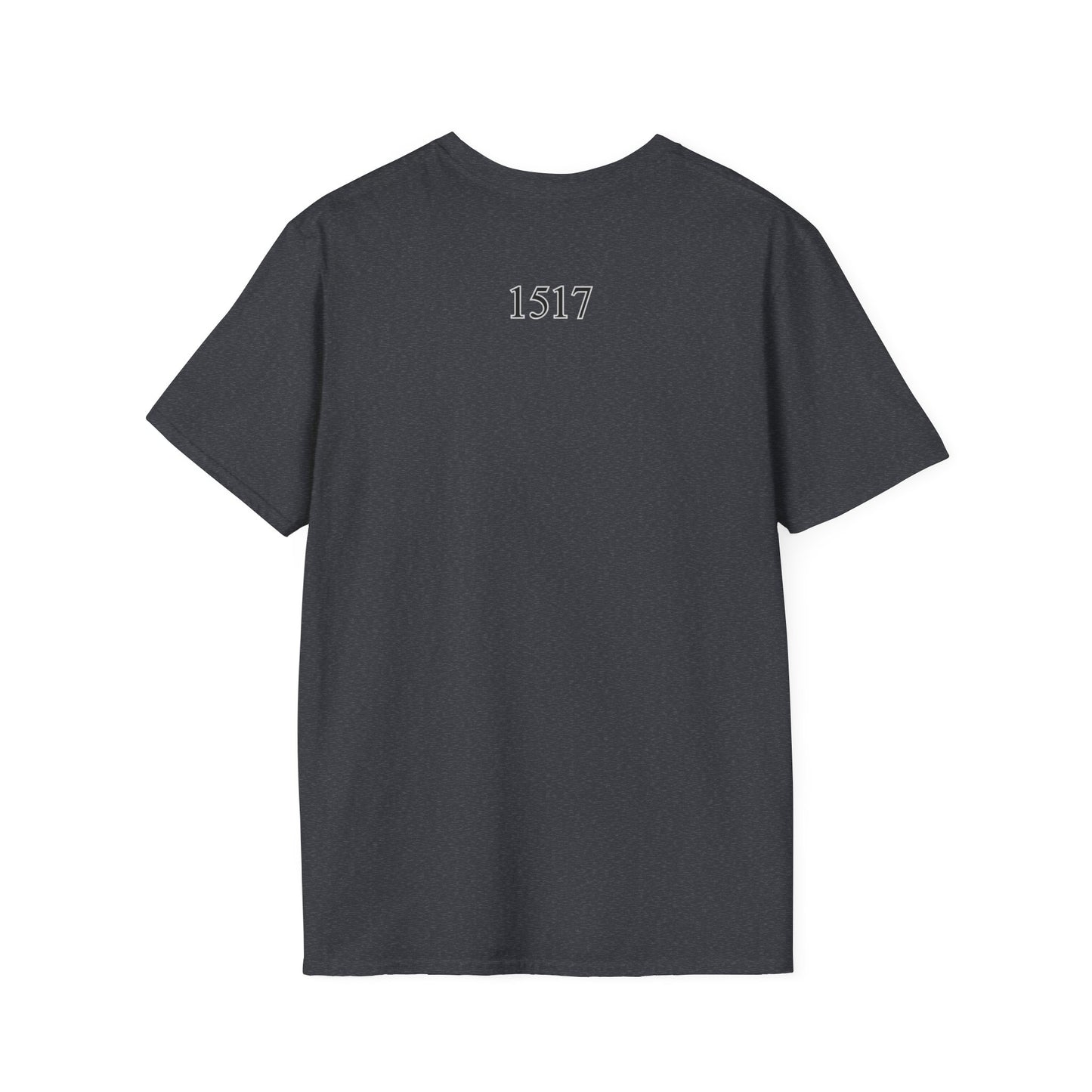 Luther rose  T-Shirt, Unisex Softstyle Tee, Grace Alone Shirt
