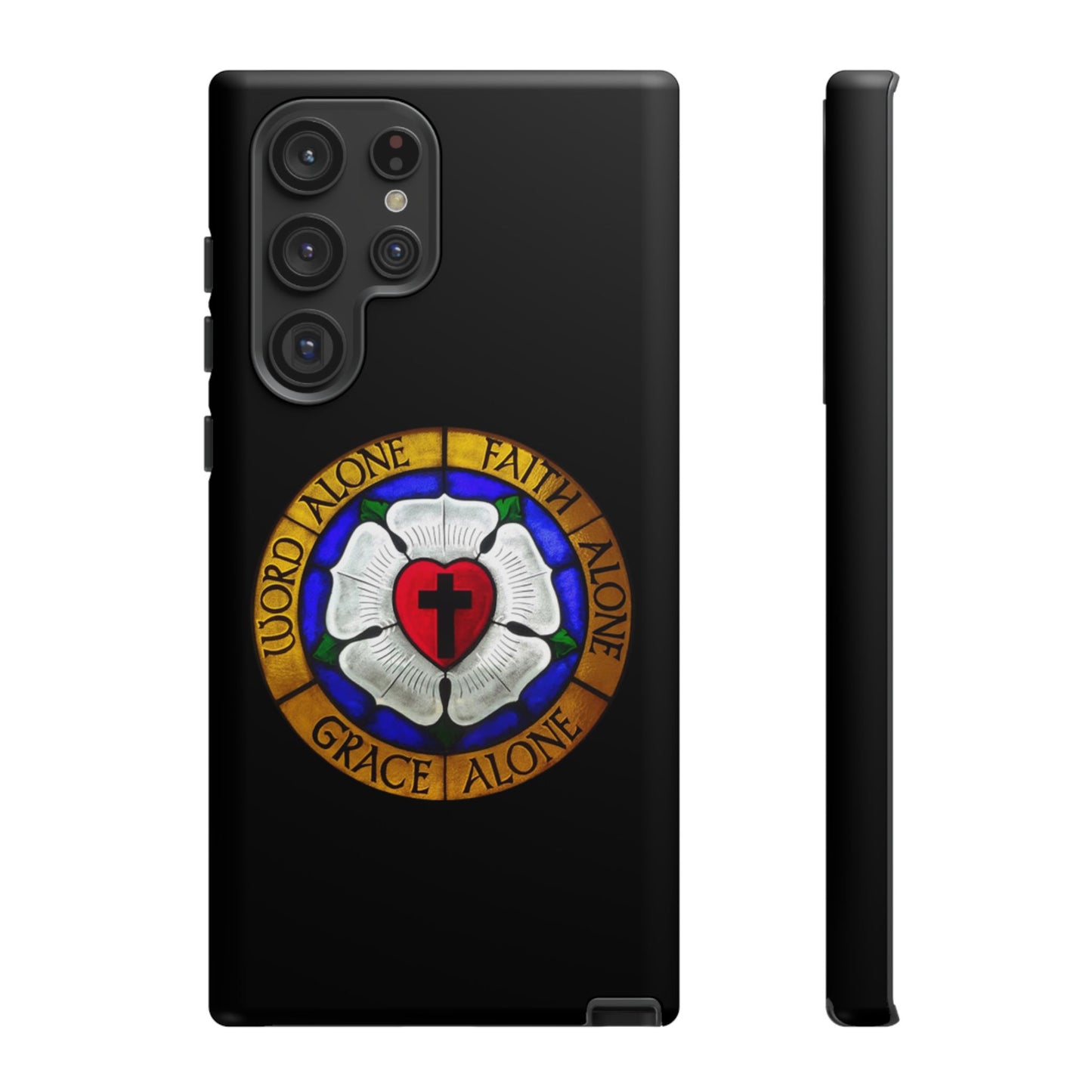 Luther Rose Black Tough Phone Case