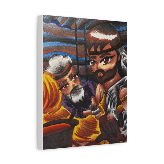 Isaac and Jacob, Wall Art Canva by Artist Mara Anna Smite