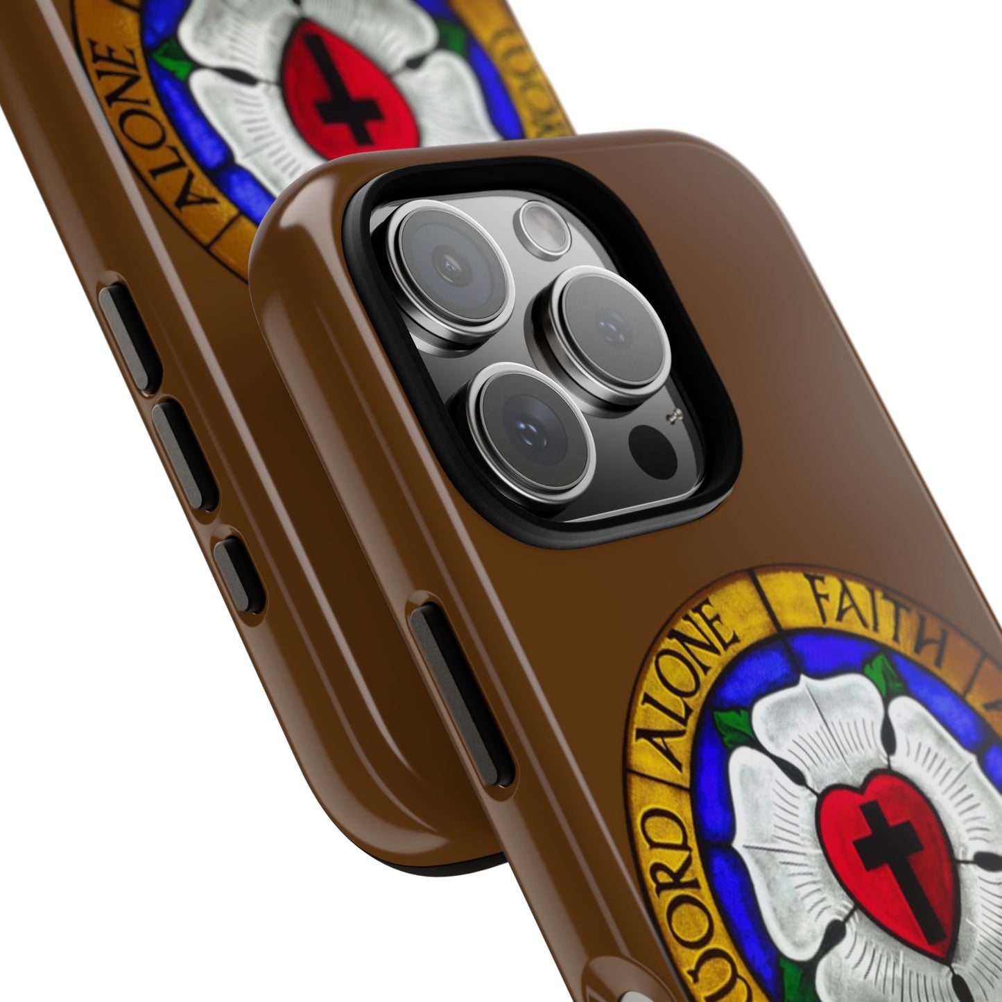 Brown Luther Rose Tough Phone Case