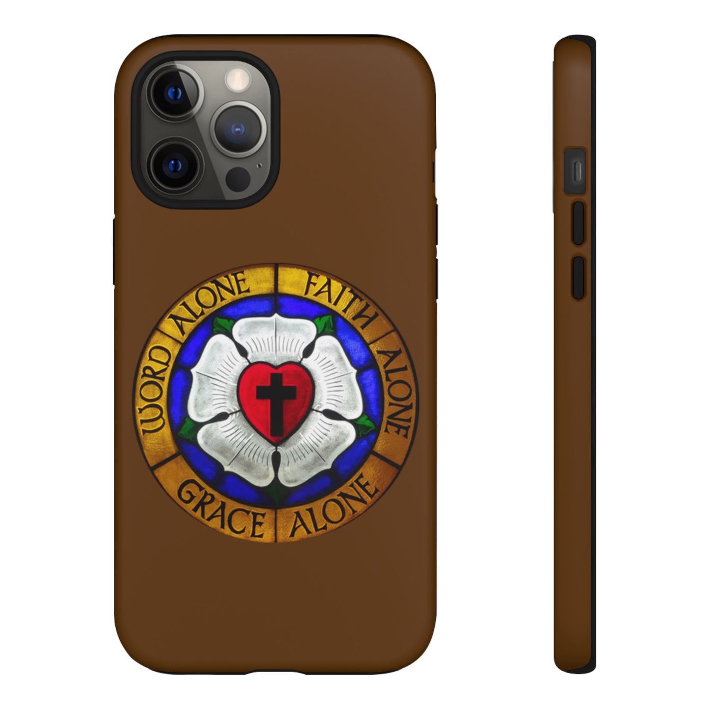 Brown Luther Rose Tough Phone Case