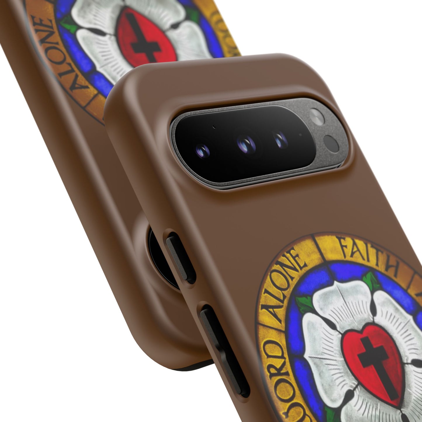 Brown Luther Rose Tough Phone Case