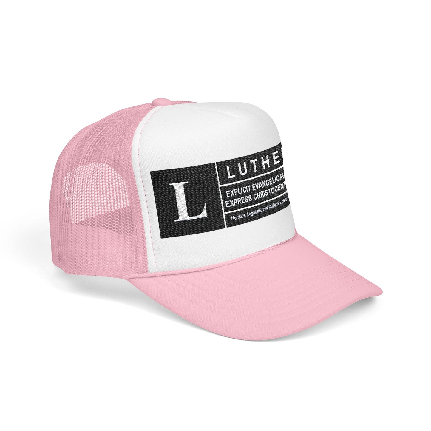 Lutheran description Embroidered Foam Trucker Hat