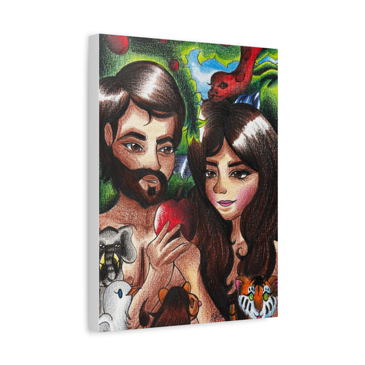 Adam and Eve, Wall Art Canva by Artist Mara Anna Smite