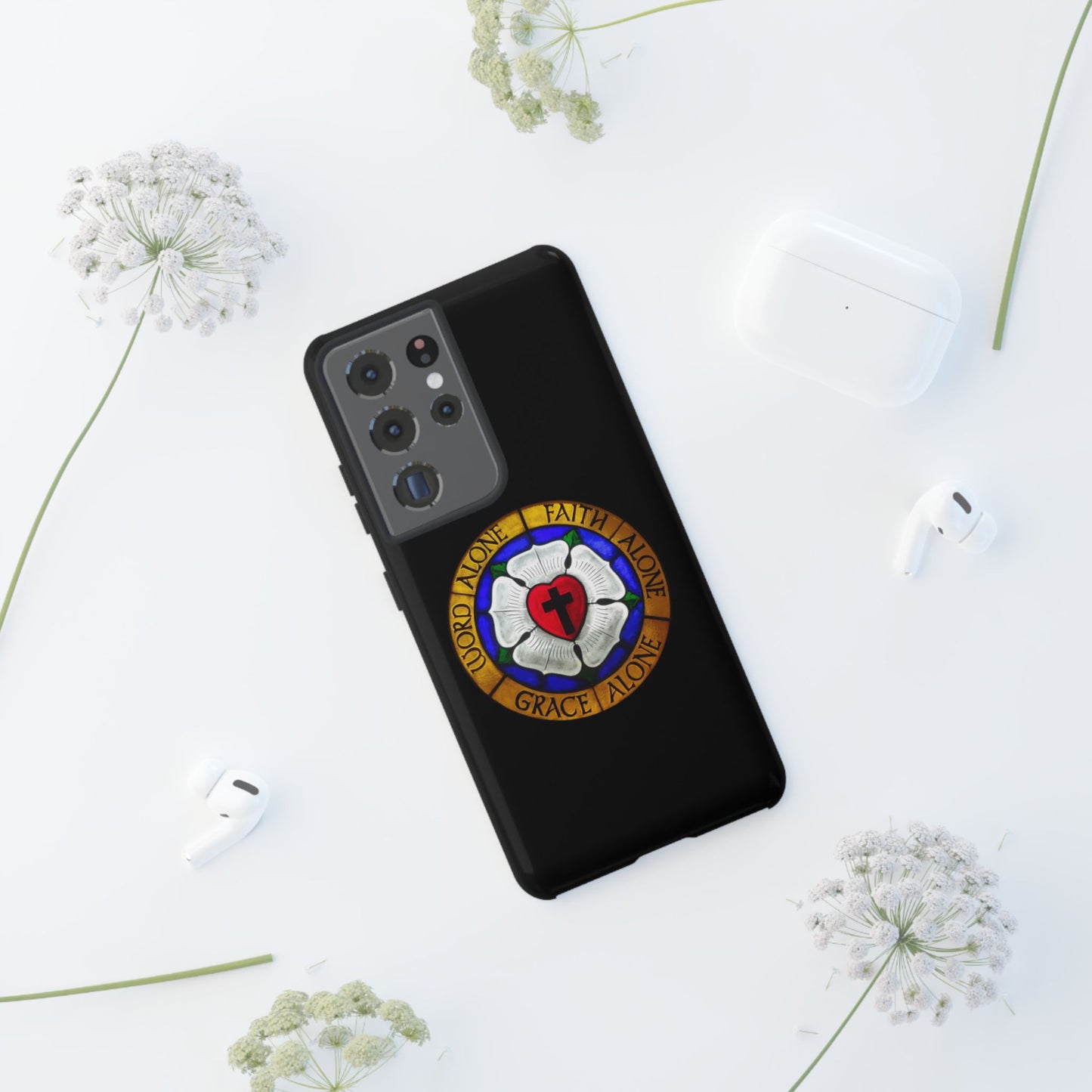 Luther Rose Black Tough Phone Case