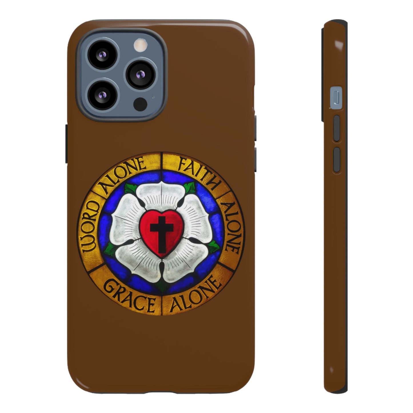 Brown Luther Rose Tough Phone Case