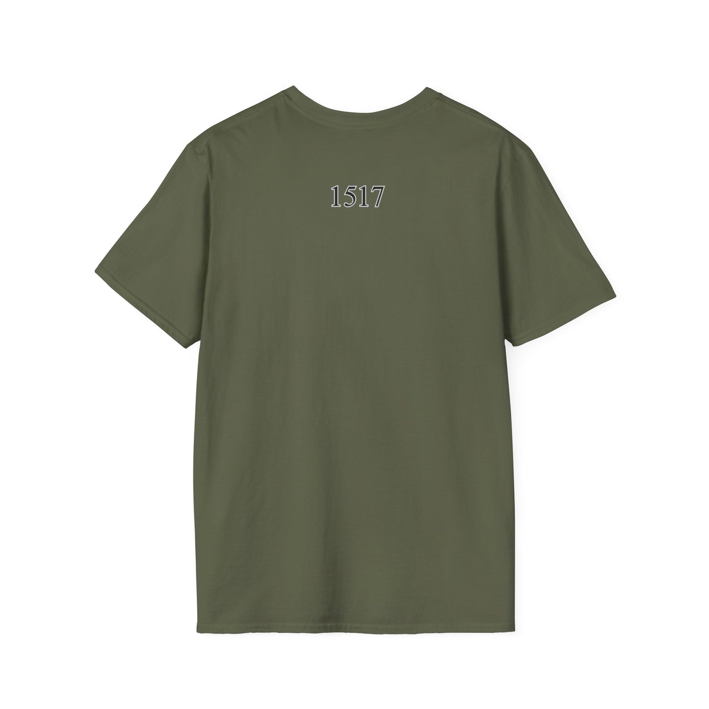 Luther rose  T-Shirt, Unisex Softstyle Tee, Grace Alone Shirt