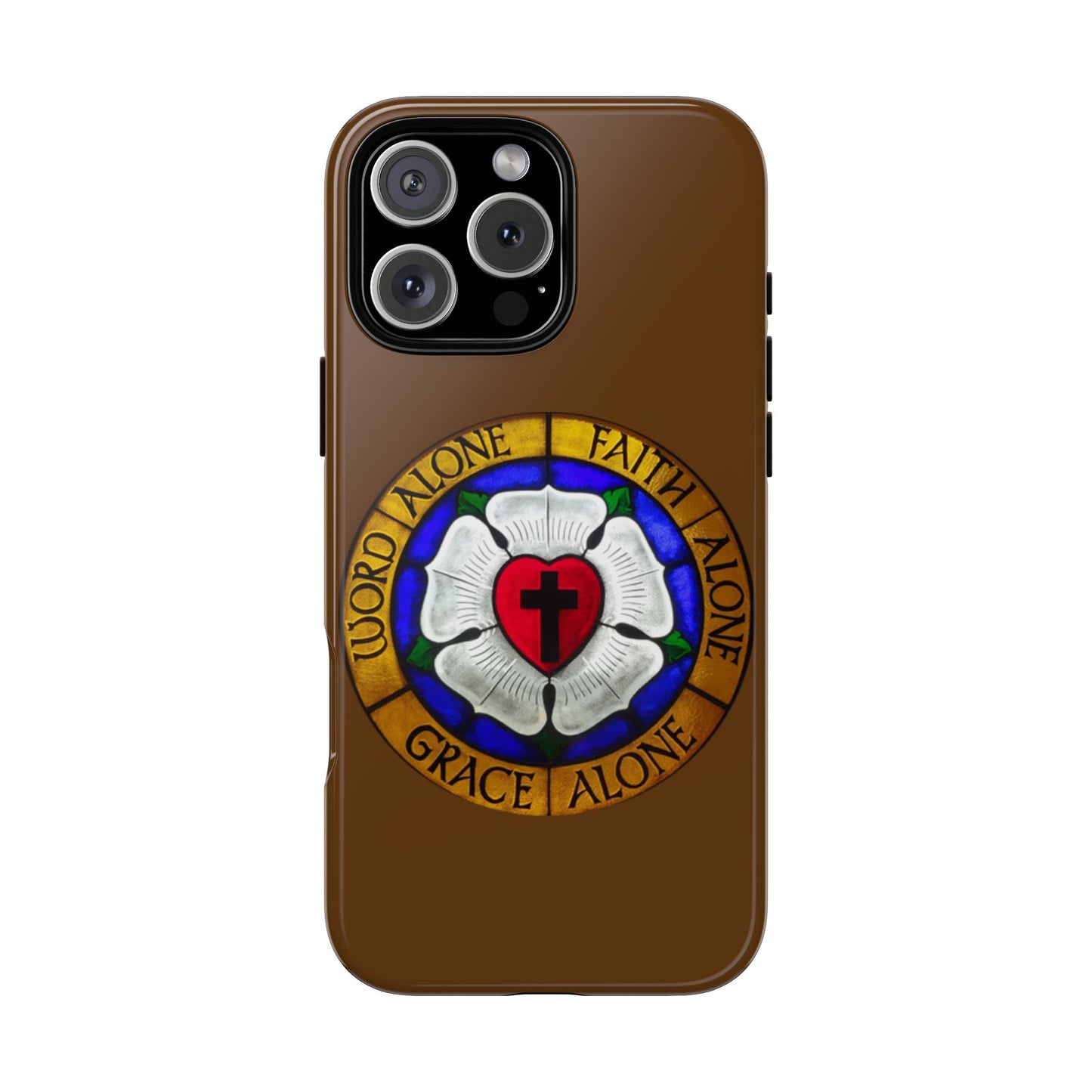Brown Luther Rose Tough Phone Case