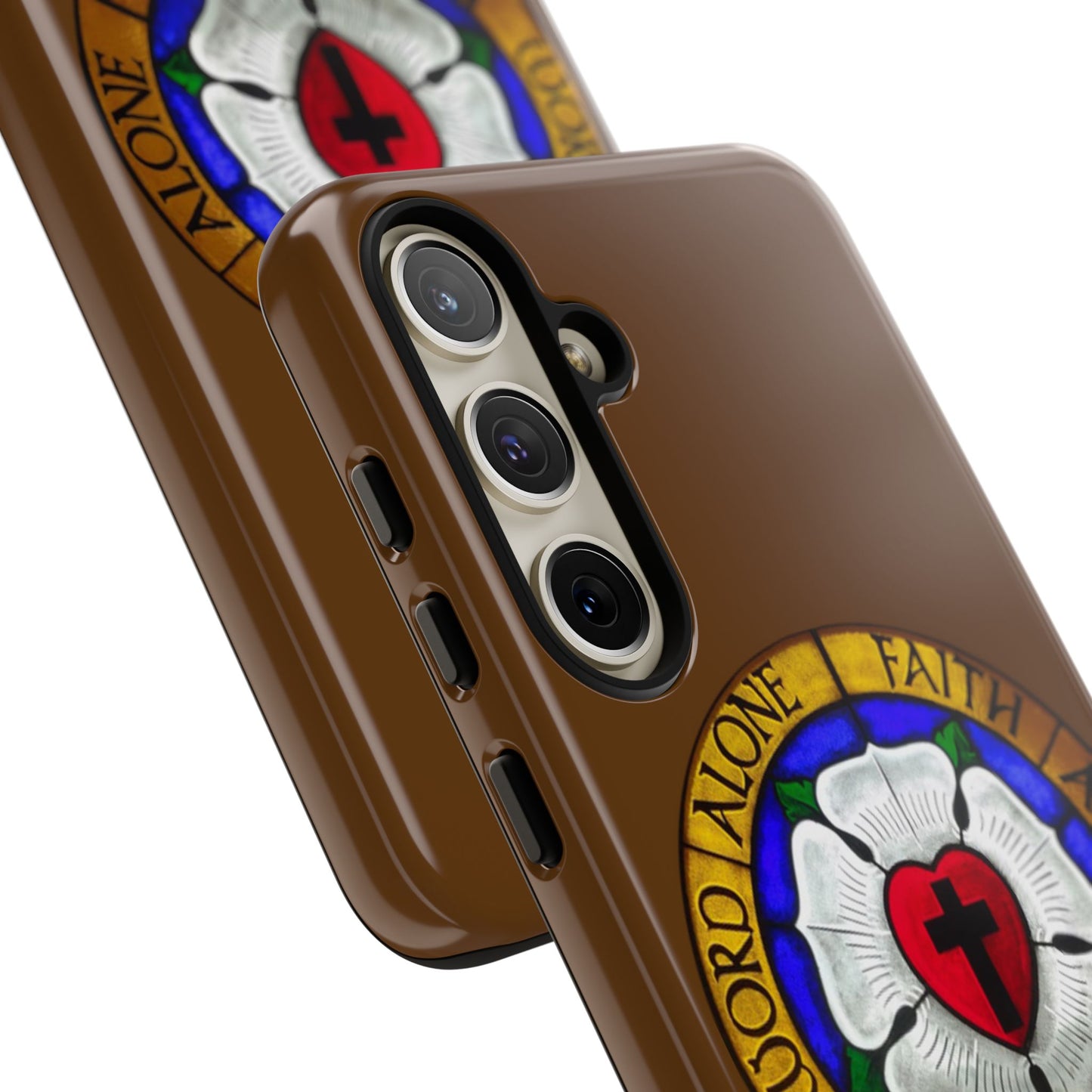 Brown Luther Rose Tough Phone Case