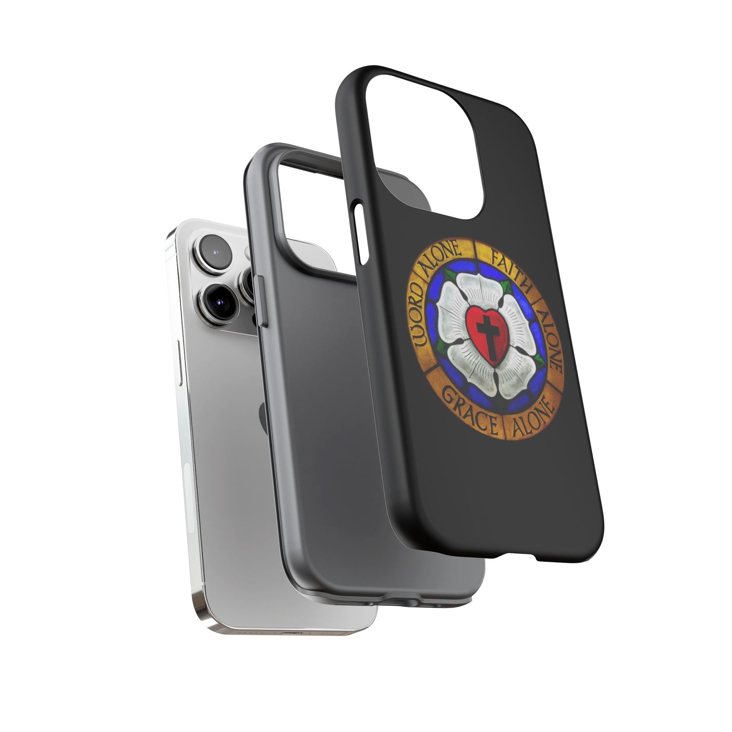 Luther Rose Black Tough Phone Case