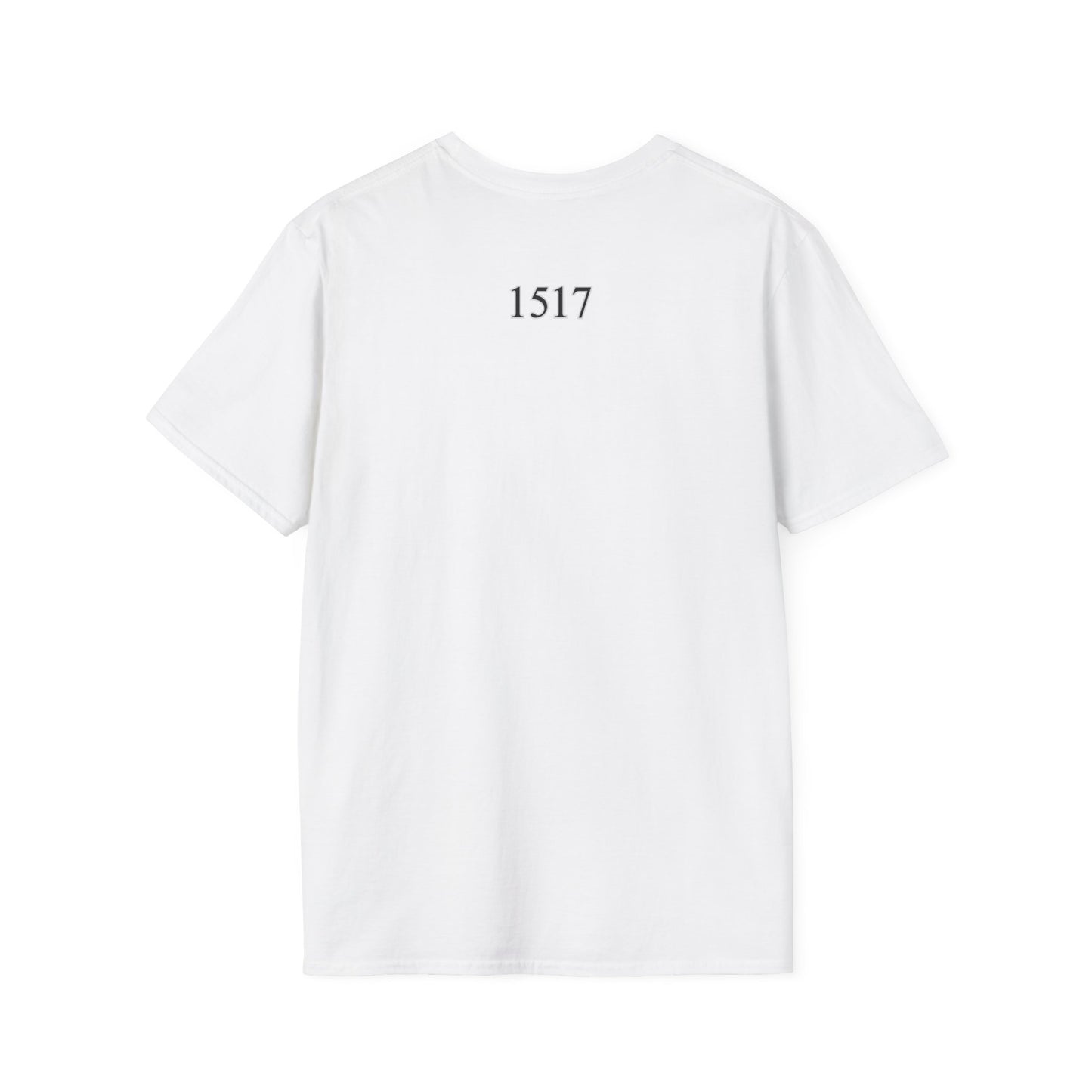 Luther rose  T-Shirt, Unisex Softstyle Tee, Grace Alone Shirt
