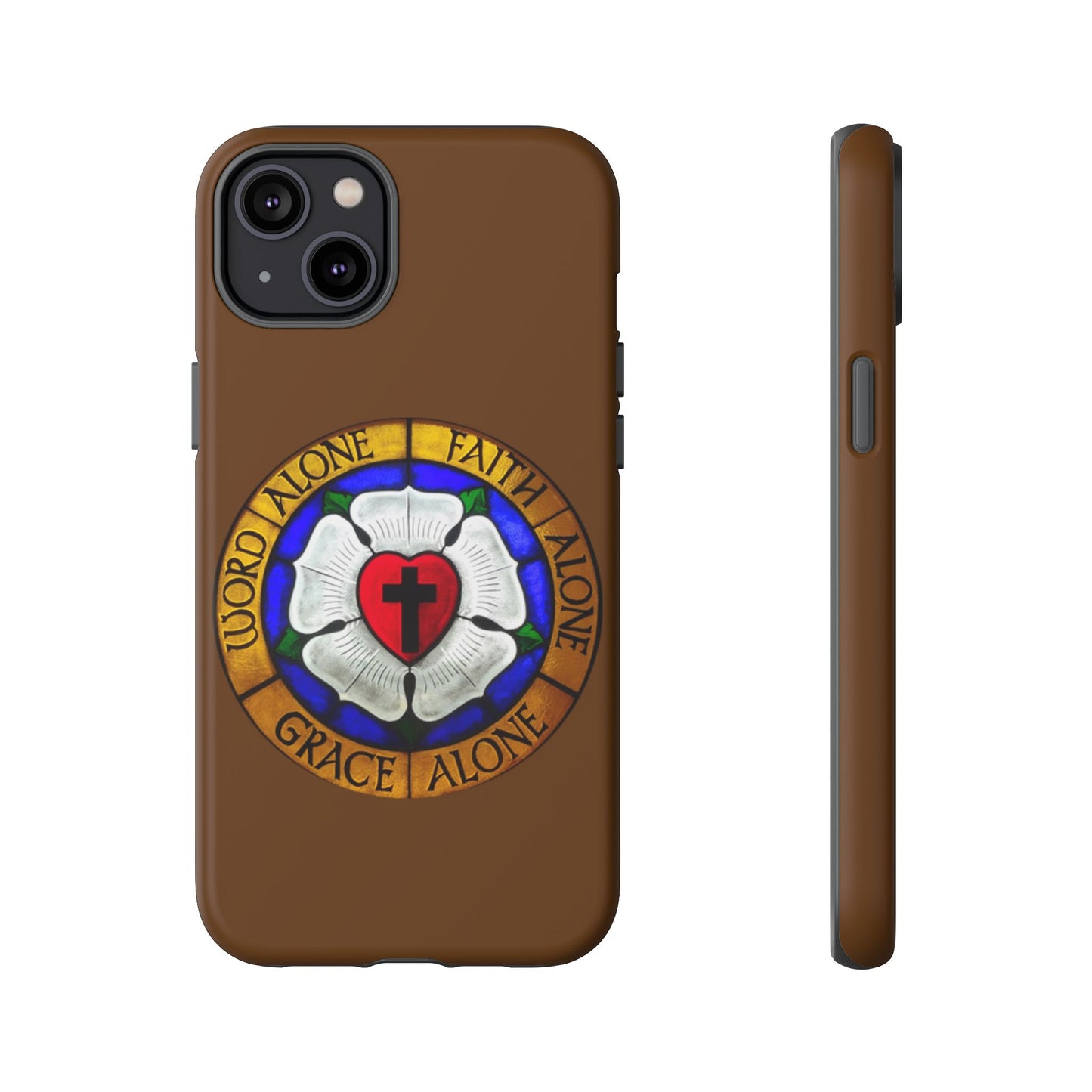 Brown Luther Rose Tough Phone Case