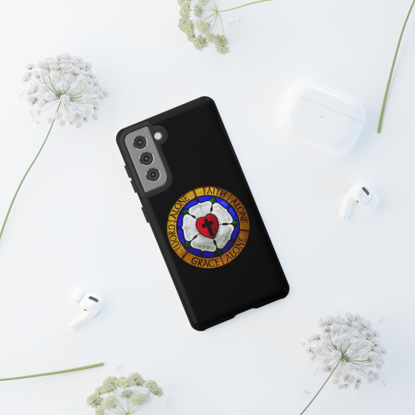 Luther Rose Black Tough Phone Case