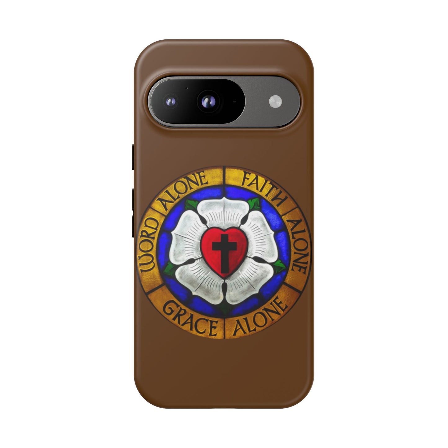 Brown Luther Rose Tough Phone Case