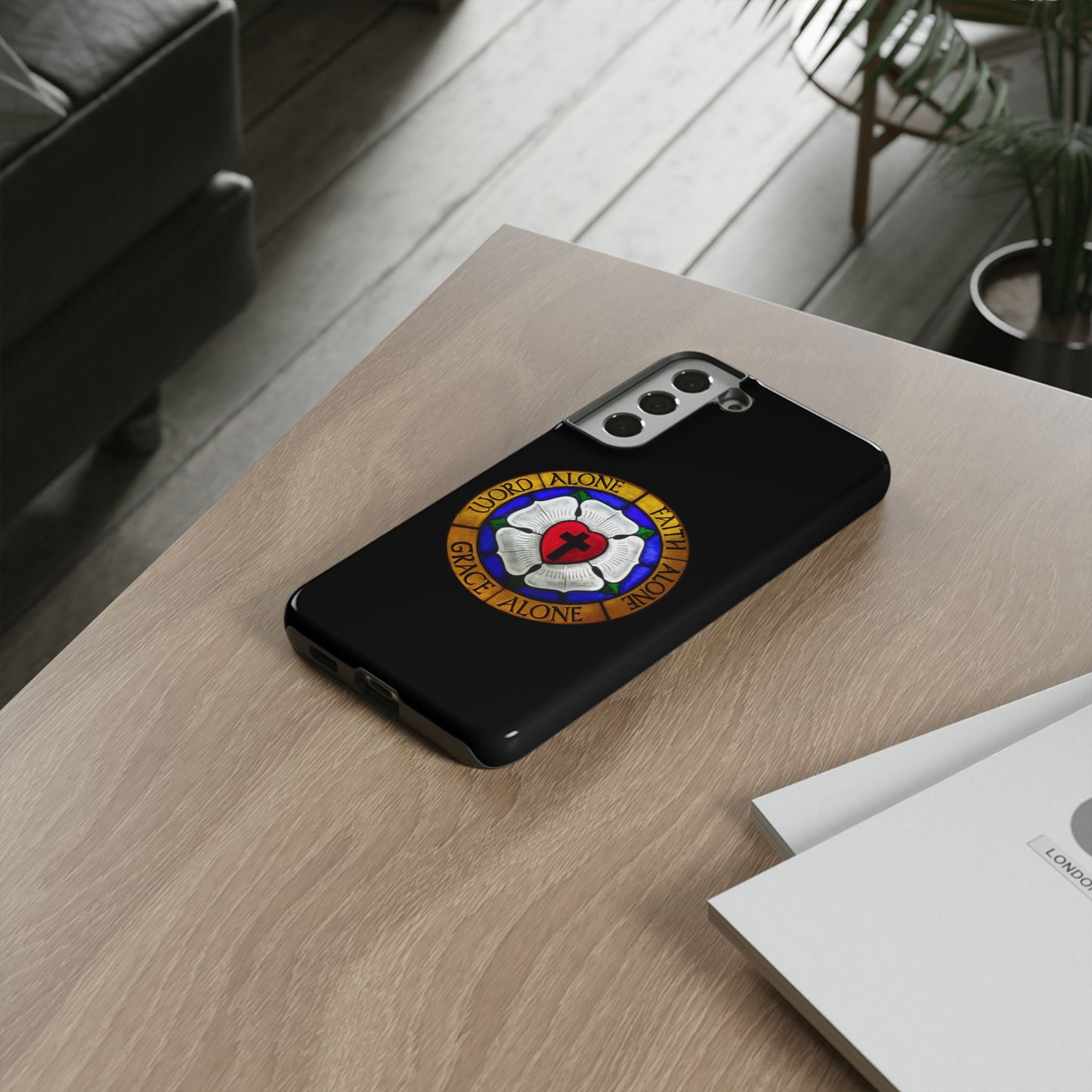 Luther Rose Black Tough Phone Case