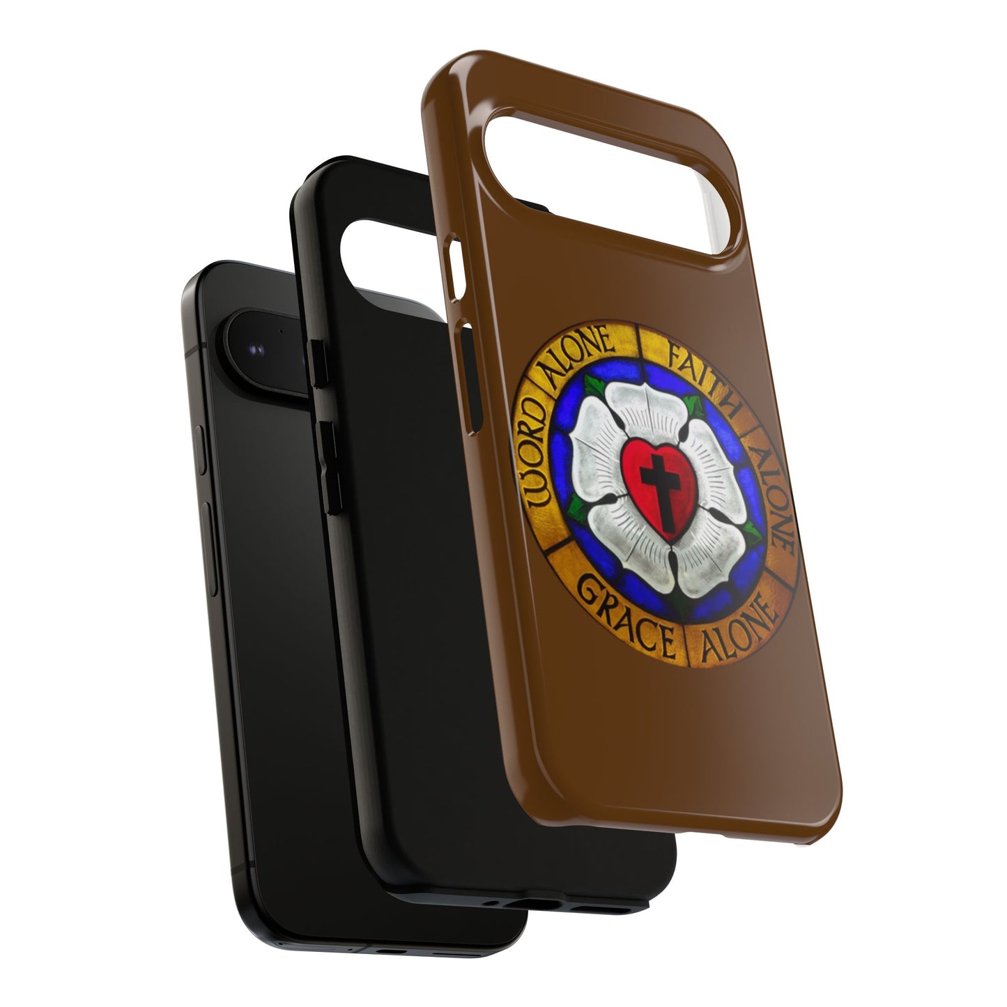 Brown Luther Rose Tough Phone Case