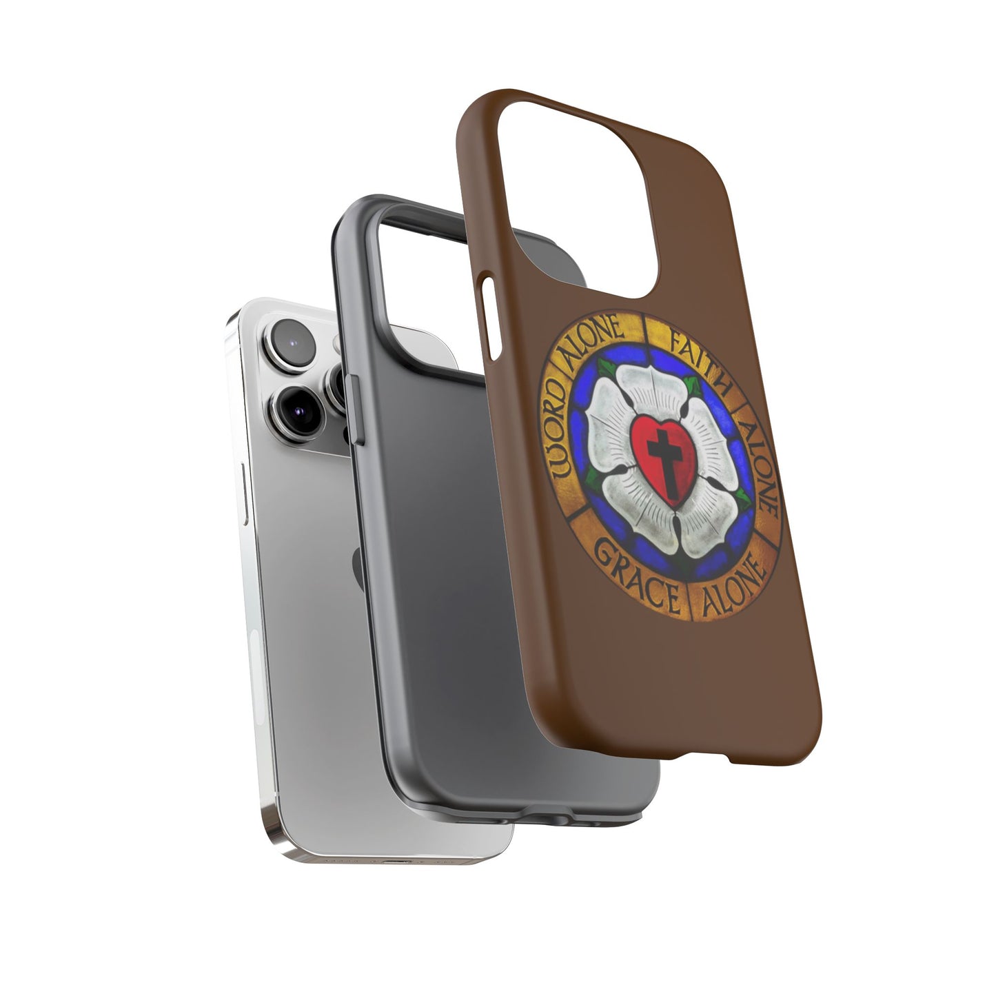 Brown Luther Rose Tough Phone Case