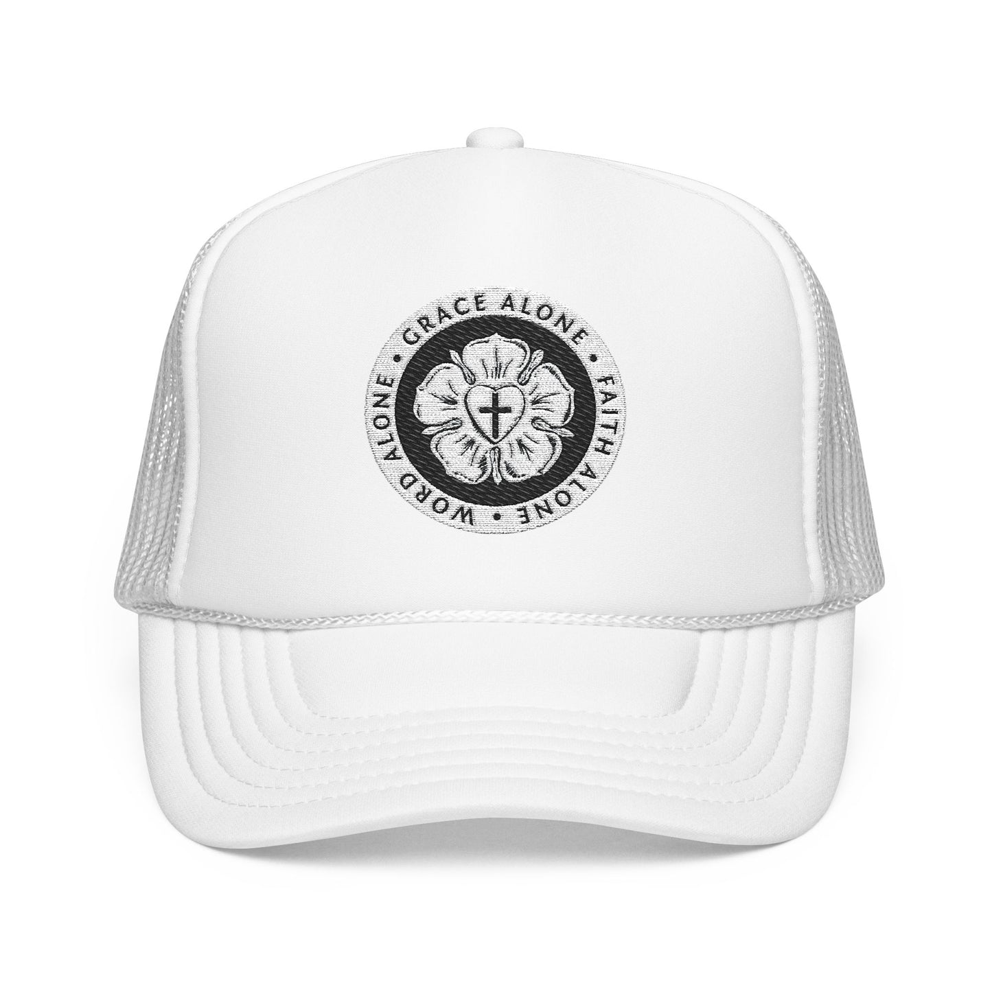 Reformation Embroidered Foam Trucker Hat, Stylish Cap
