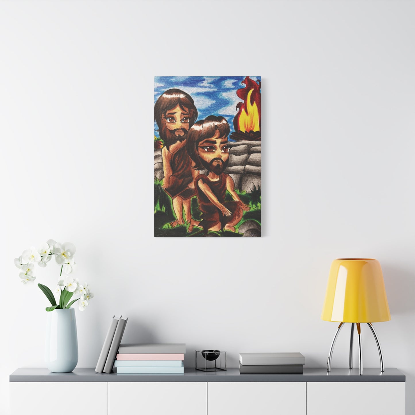 Cain and Abel, Wall Art Canva by Artist Mara Anna Smite
