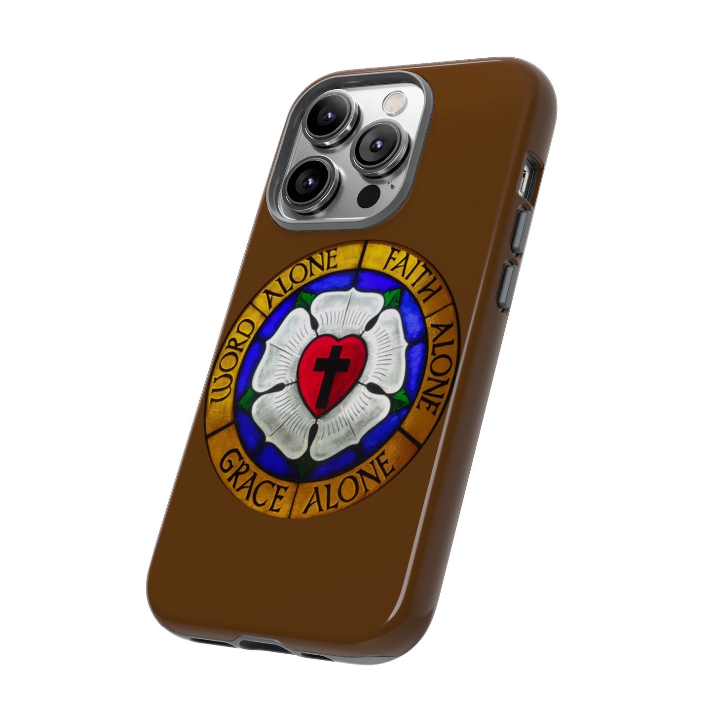 Brown Luther Rose Tough Phone Case