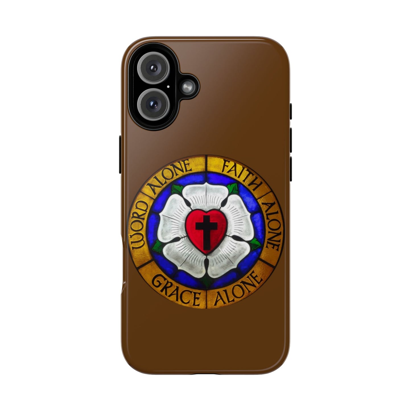 Brown Luther Rose Tough Phone Case
