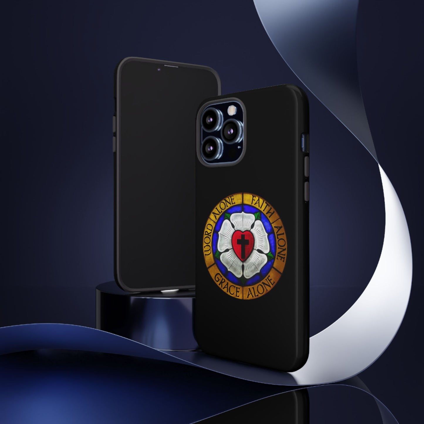 Luther Rose Black Tough Phone Case