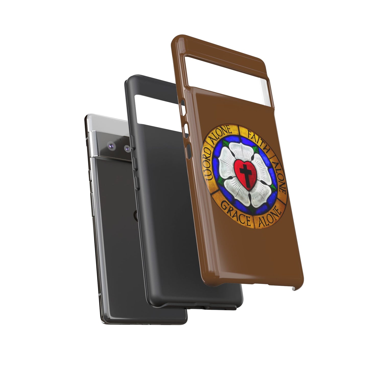 Brown Luther Rose Tough Phone Case